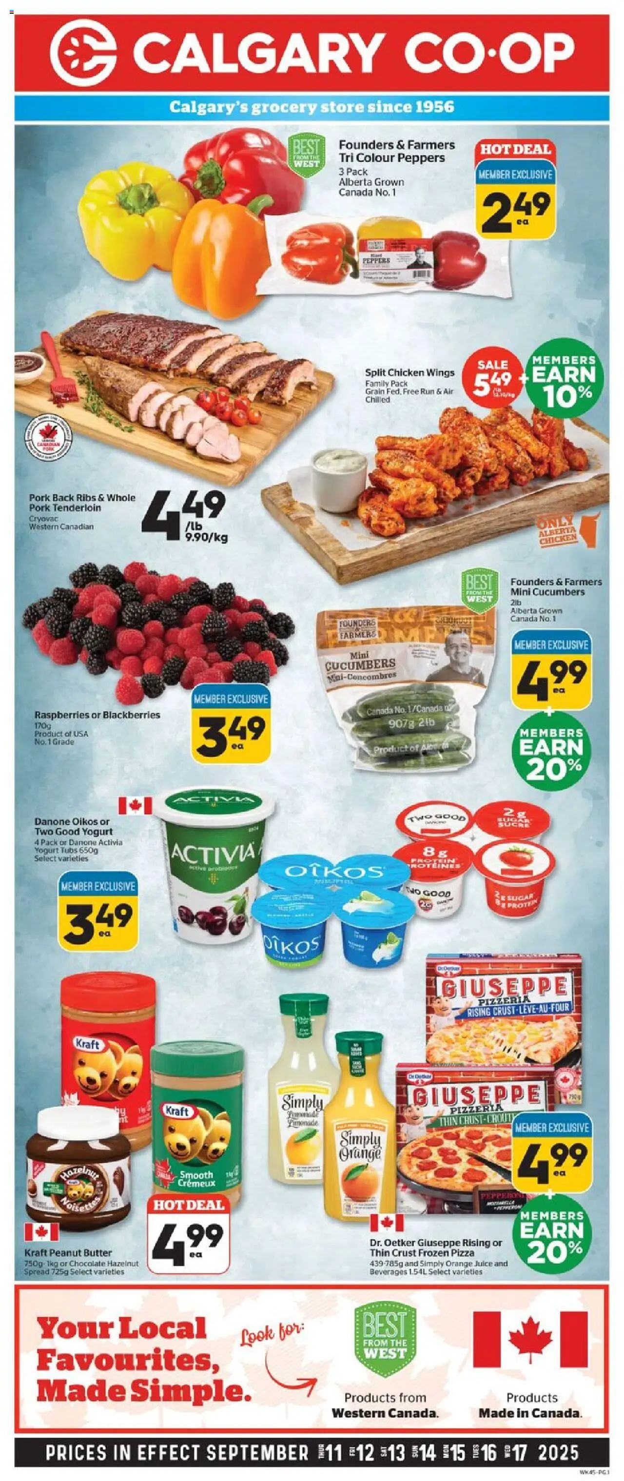 Calgary Co-op weekly flyer / circulaire - page 1- valid from Sep 11, 2025
