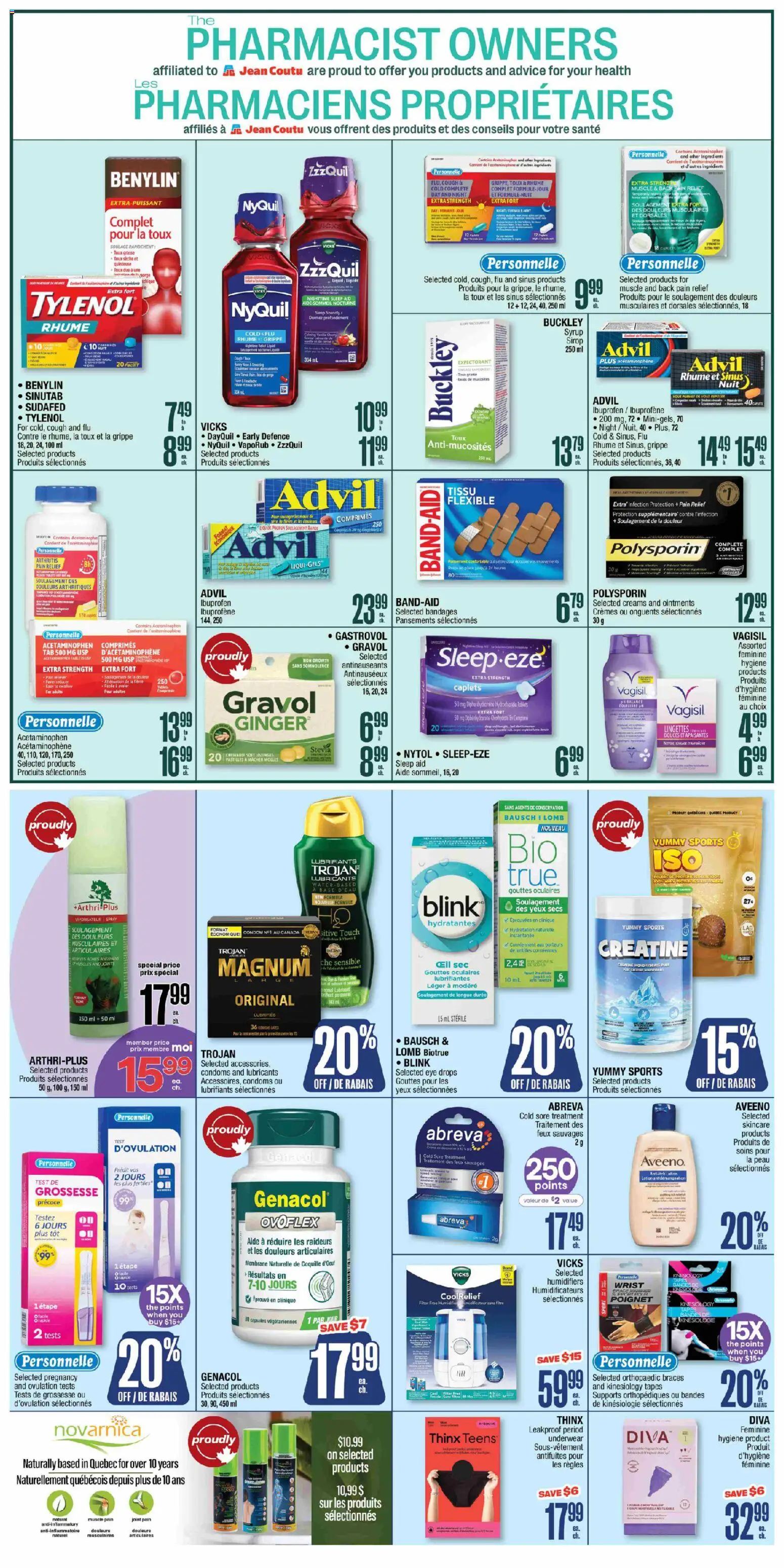 Jean Coutu weekly flyer - page 4- valid from Jan 8, 2026