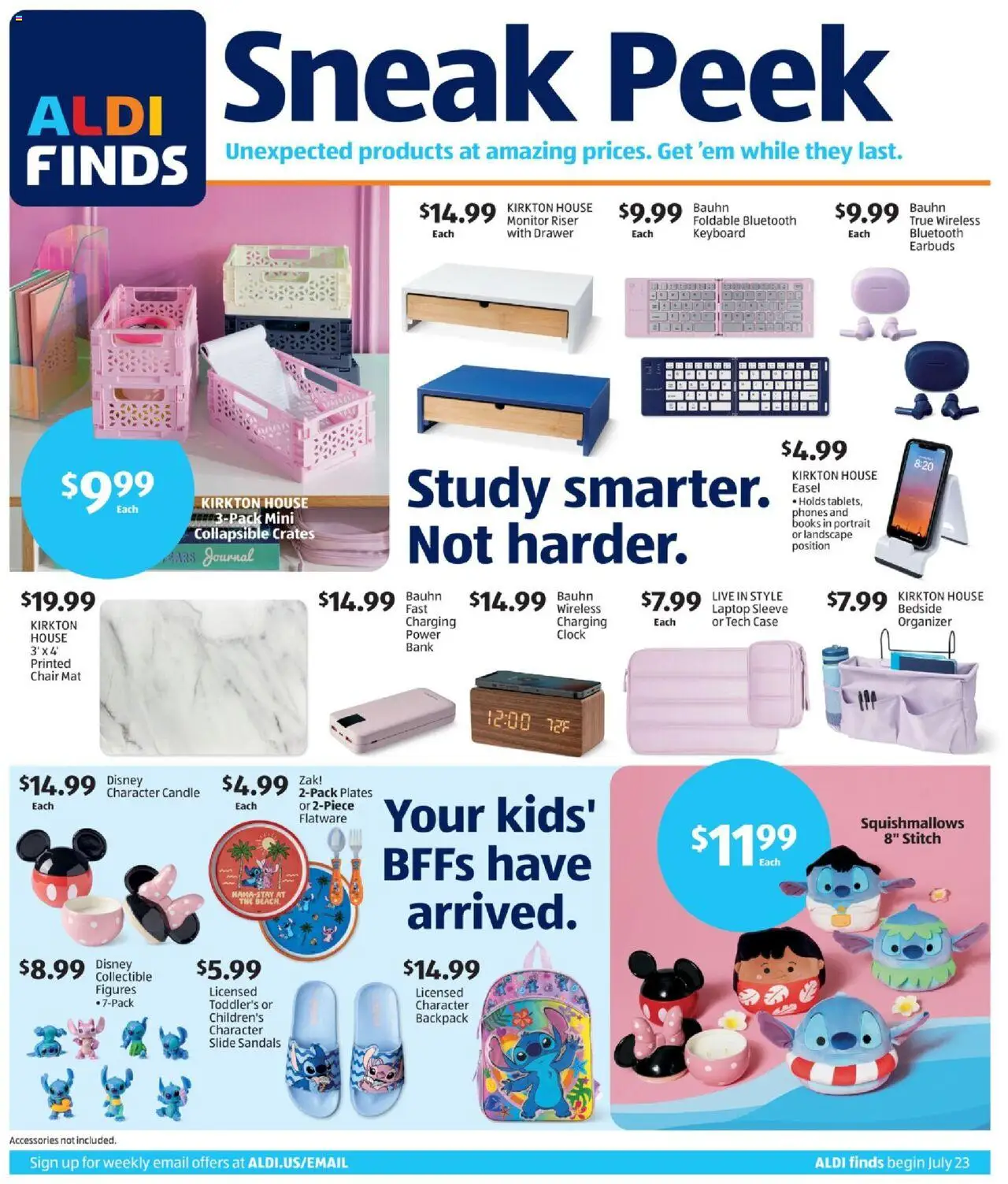 Aldi In Store Ad - page 1- valid from 07/23/2025