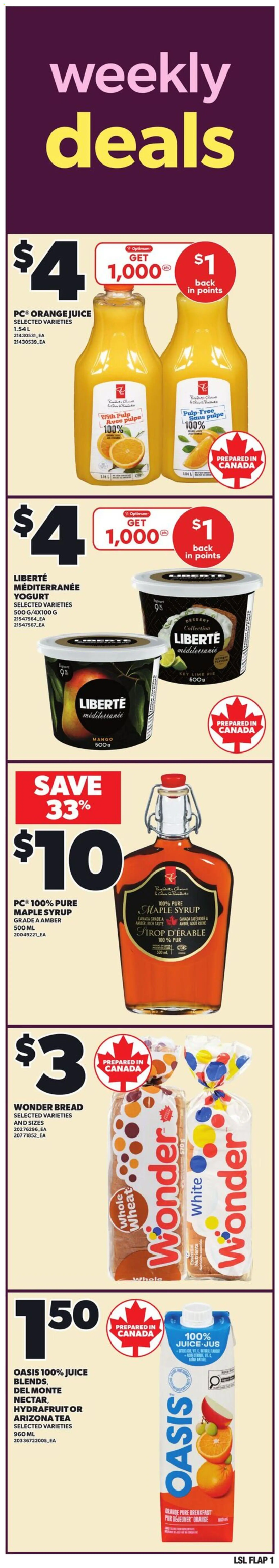 Loblaws weekly flyer / circulaire - page 1- valid from Jan 15, 2026