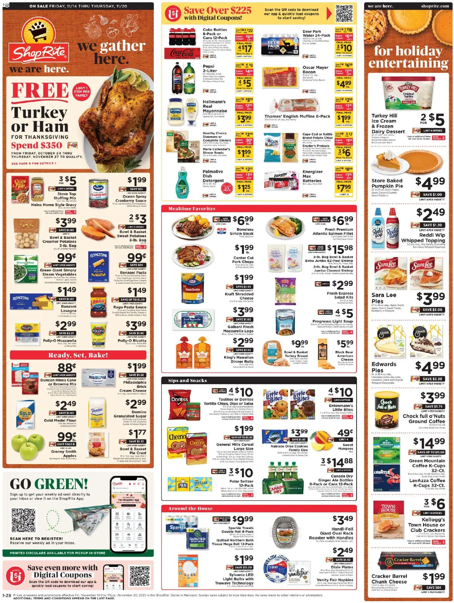 ShopRite Weekly Ad - page 1- valid from 11/14/2025