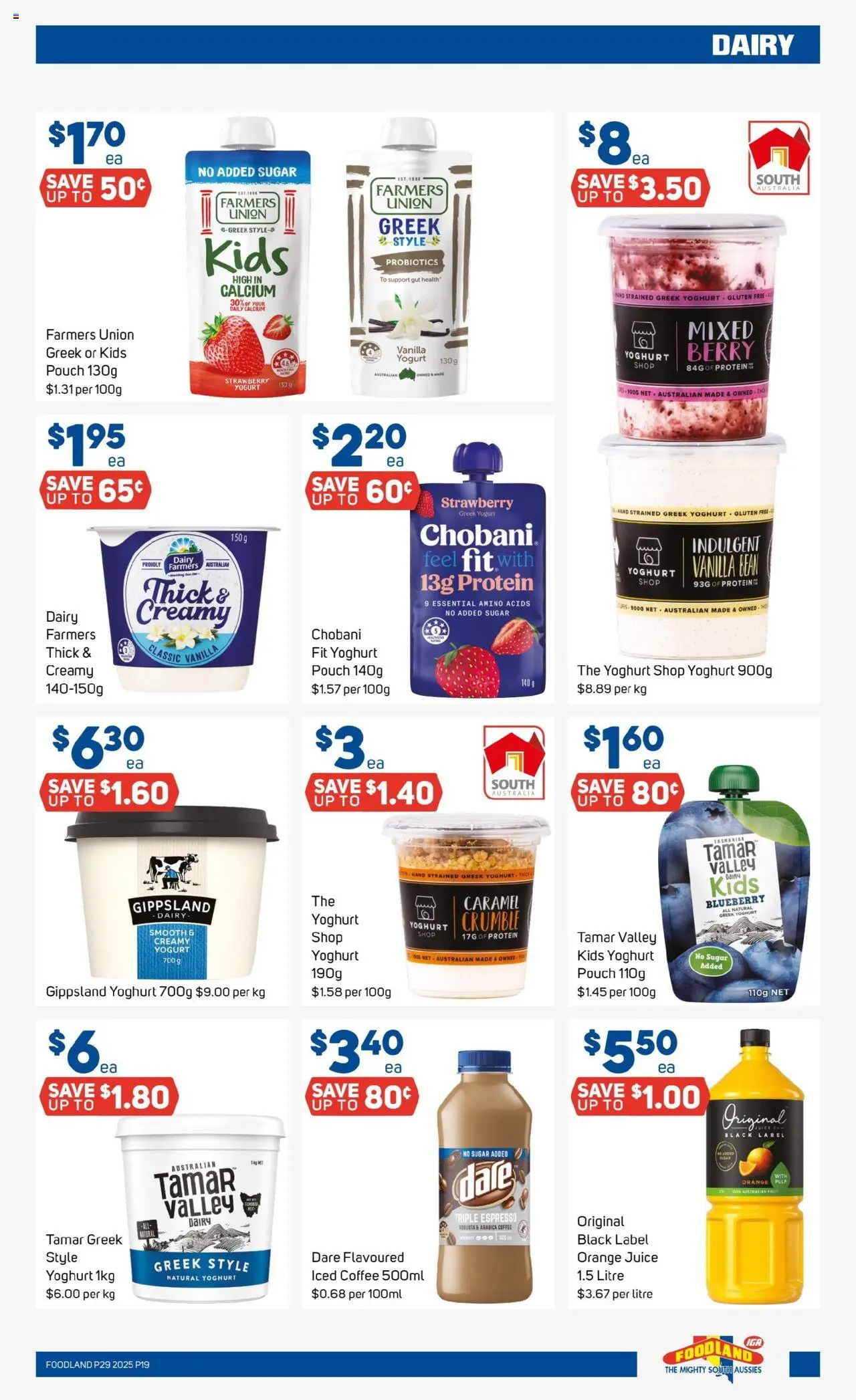Foodland  Catalogue  - page 19- valid from 16/07/2025