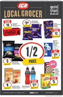 IGA catalogue preview - valid from 27/08/2025