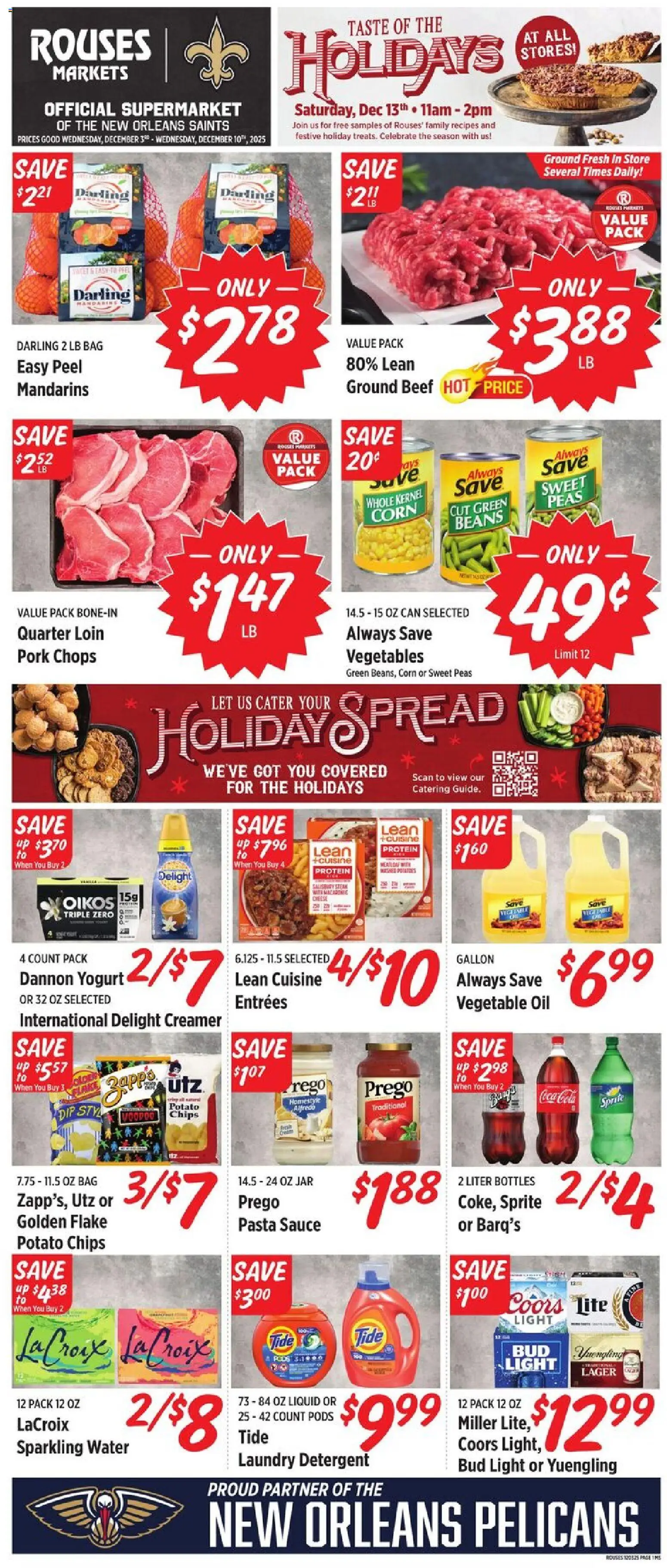 Rouses Weekly Ad - MS - page 1- valid from 12/03/2025