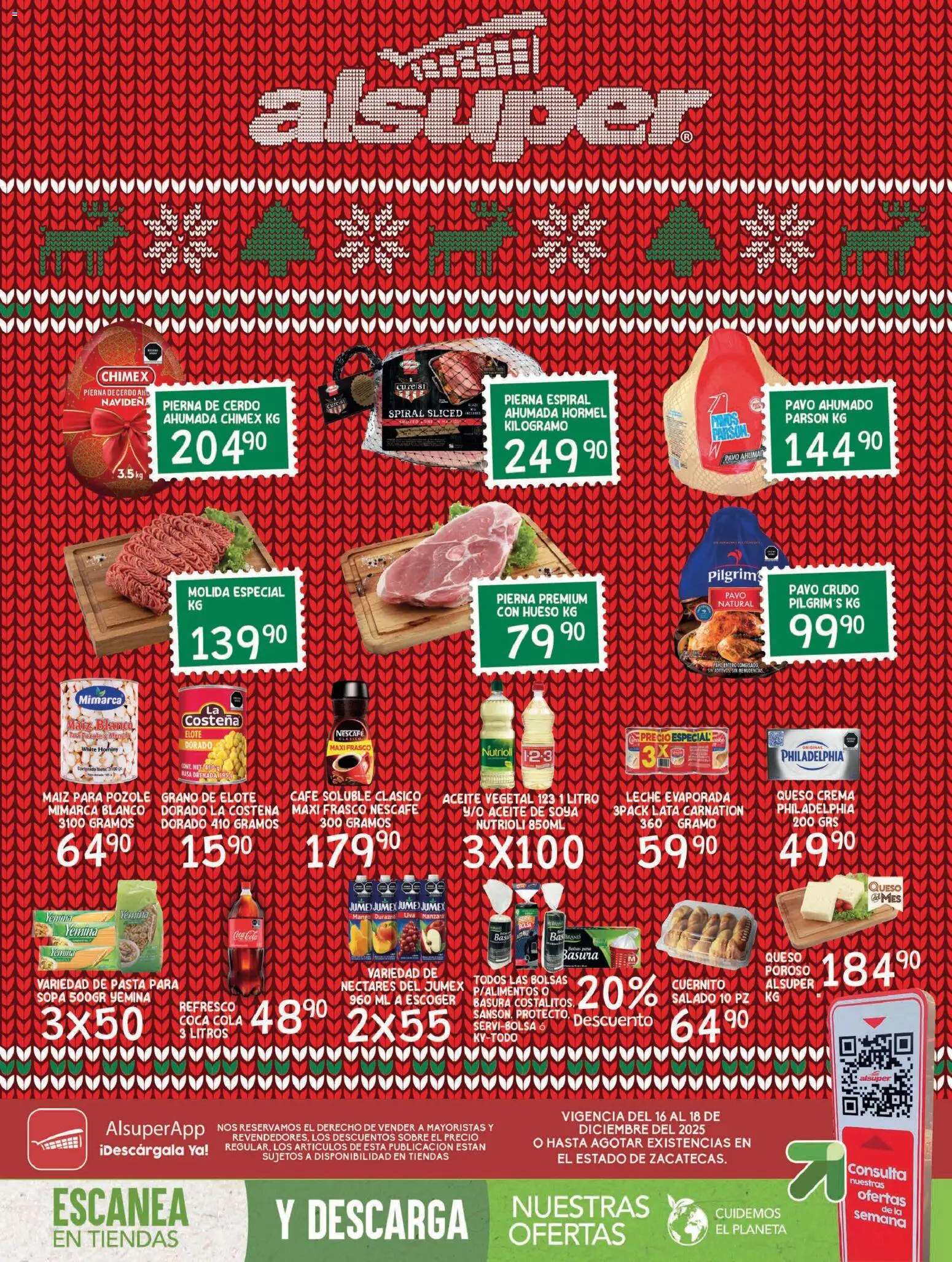 Alsuper folleto Zacatecas - página 1- válido desde 16/12/2025