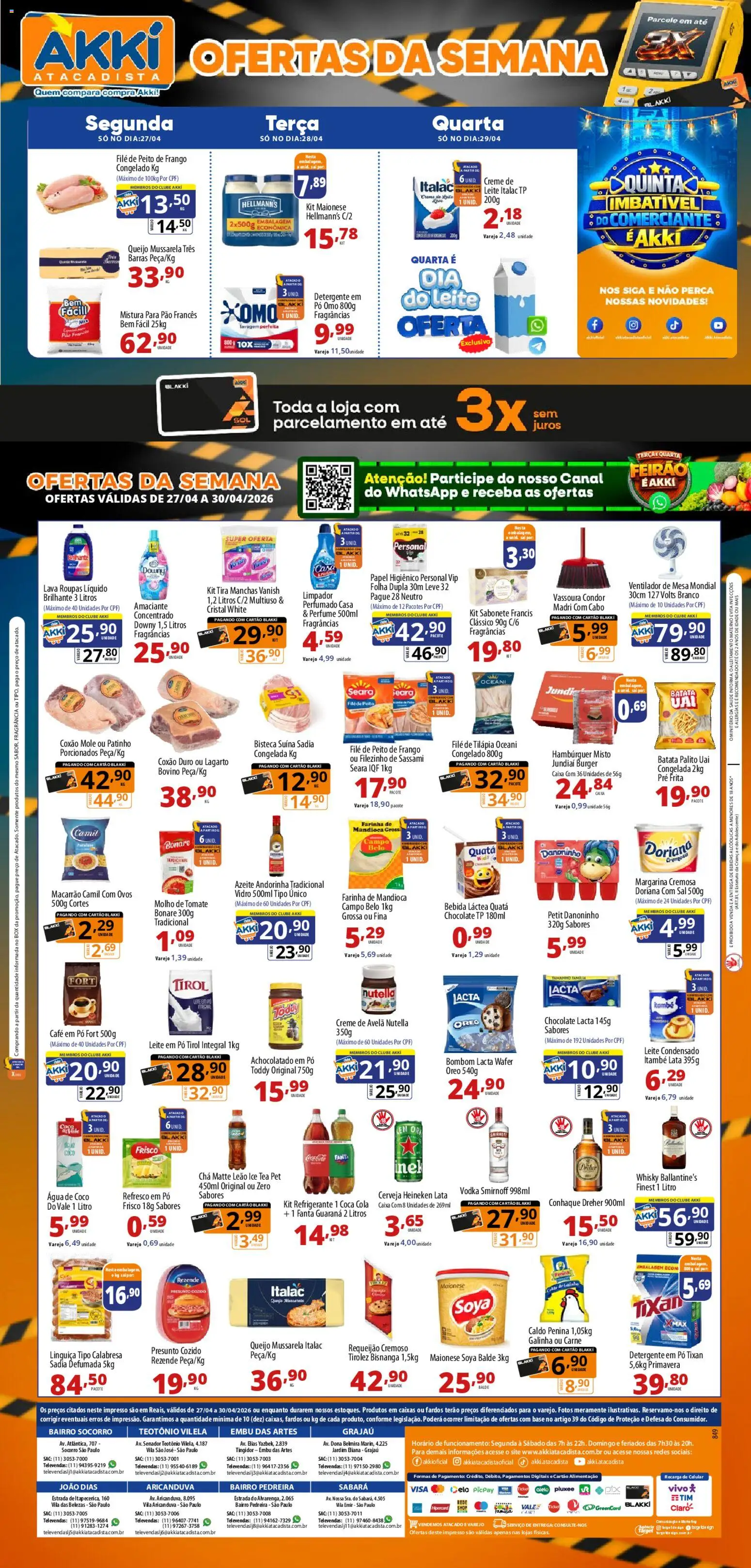 Akki Atacadista - Ofertas da semana - página 1- válido a partir de 27/04/2026
