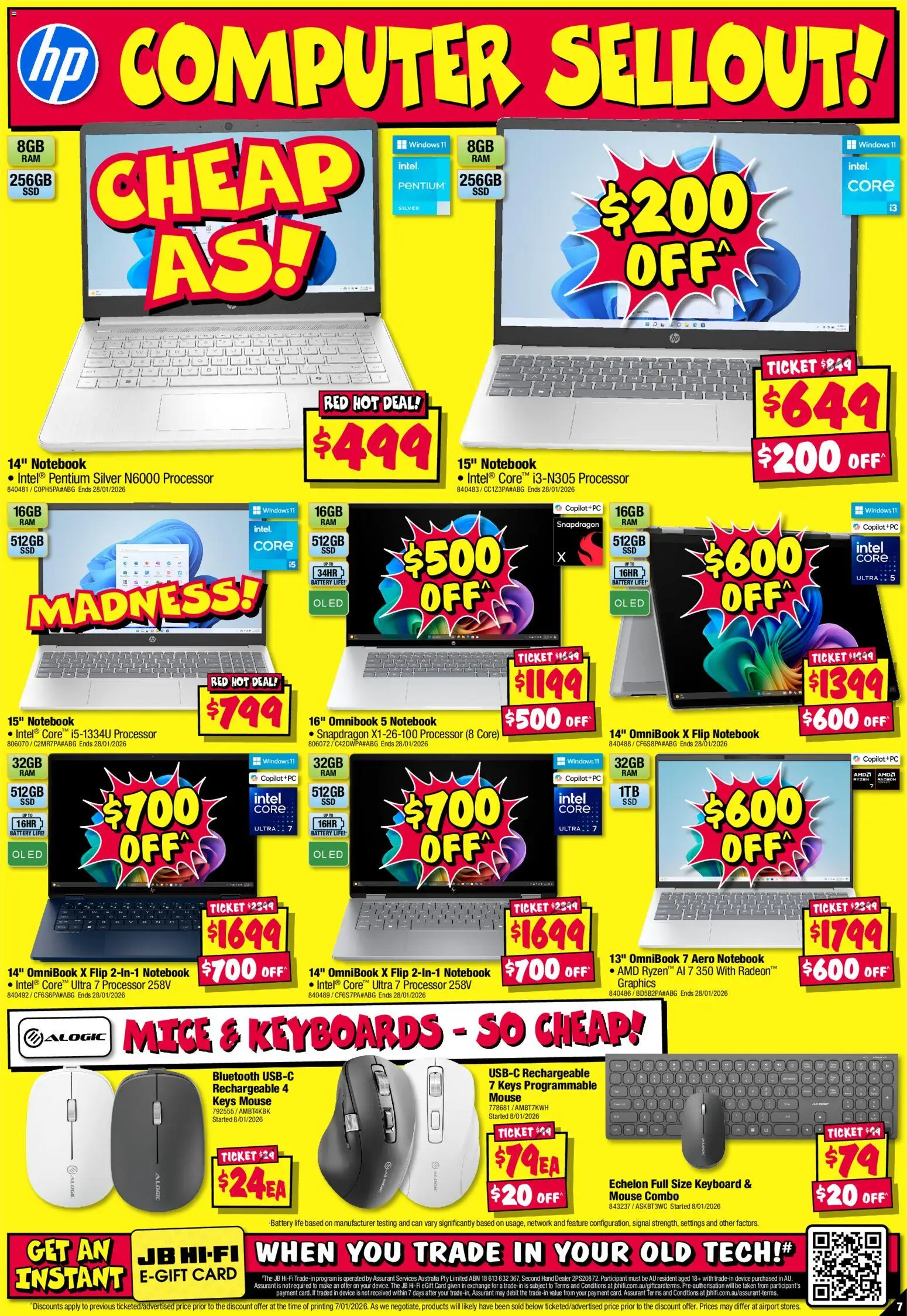 JB Hi-Fi Big Brand Sellout - page 7- valid from 15/01/2026