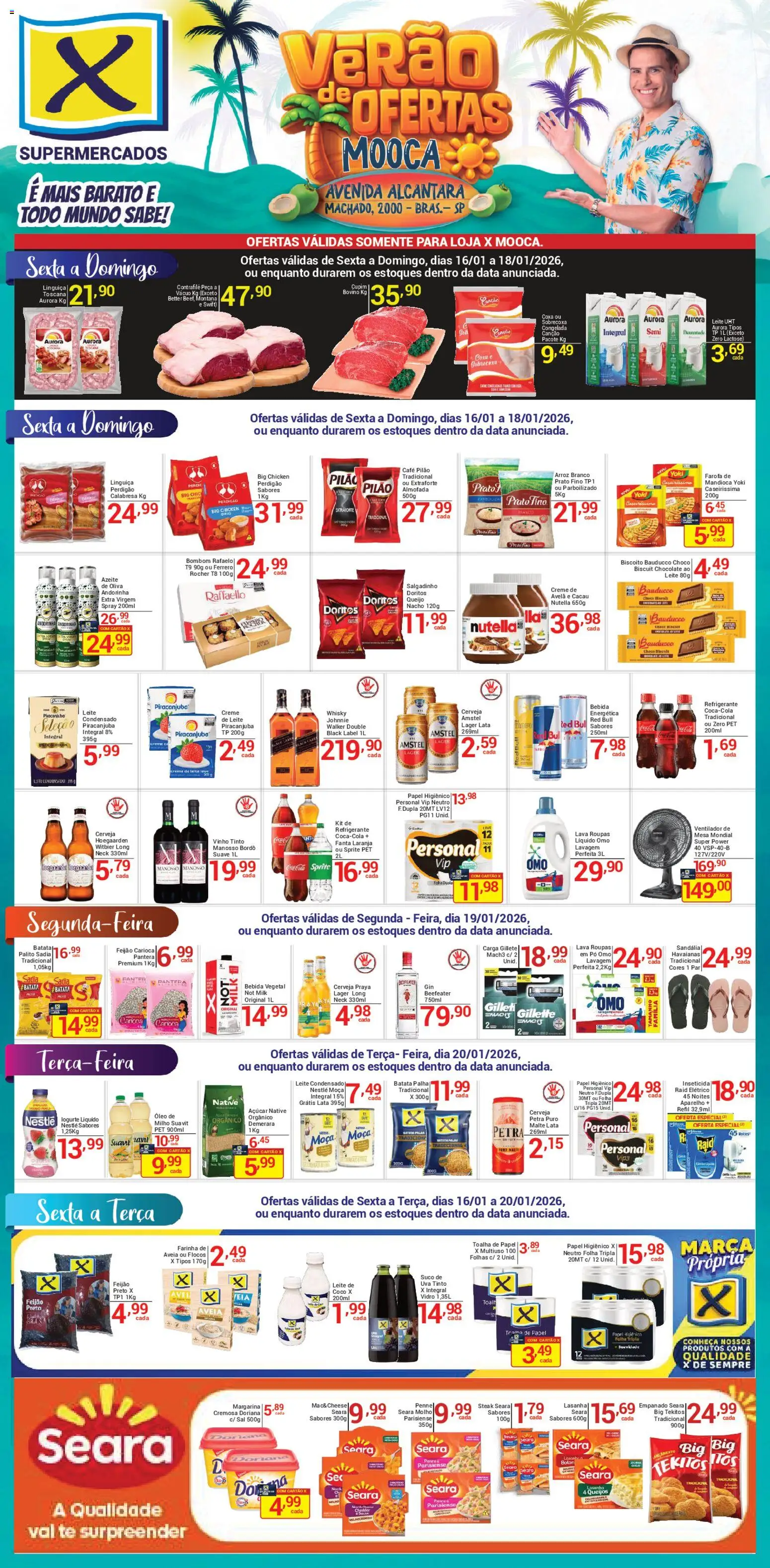 X Supermercados - Ofertas da semana  - página 1- válido a partir de 16/01/2026
