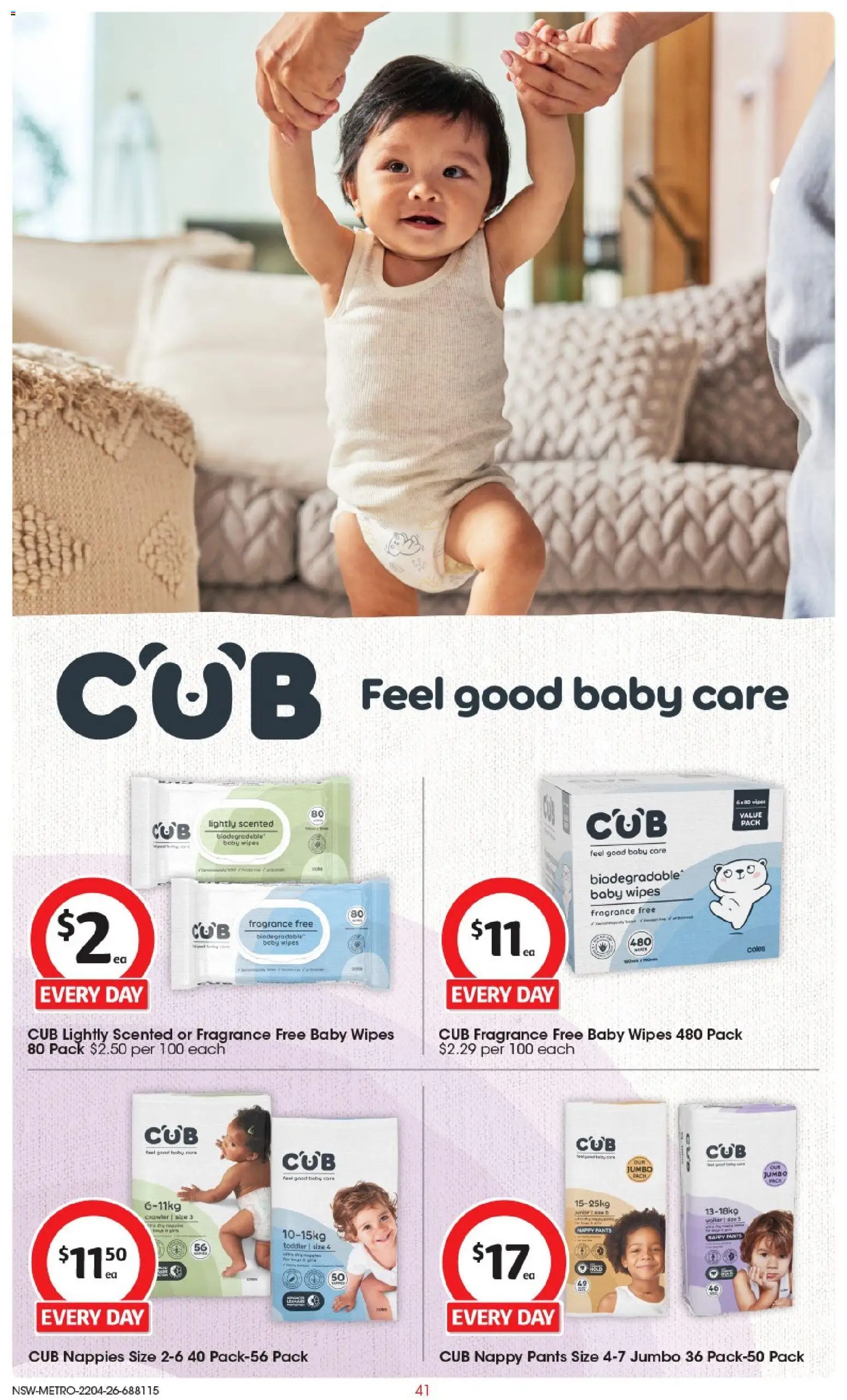 Coles catalogue  - page 41- valid from 22/04/2026