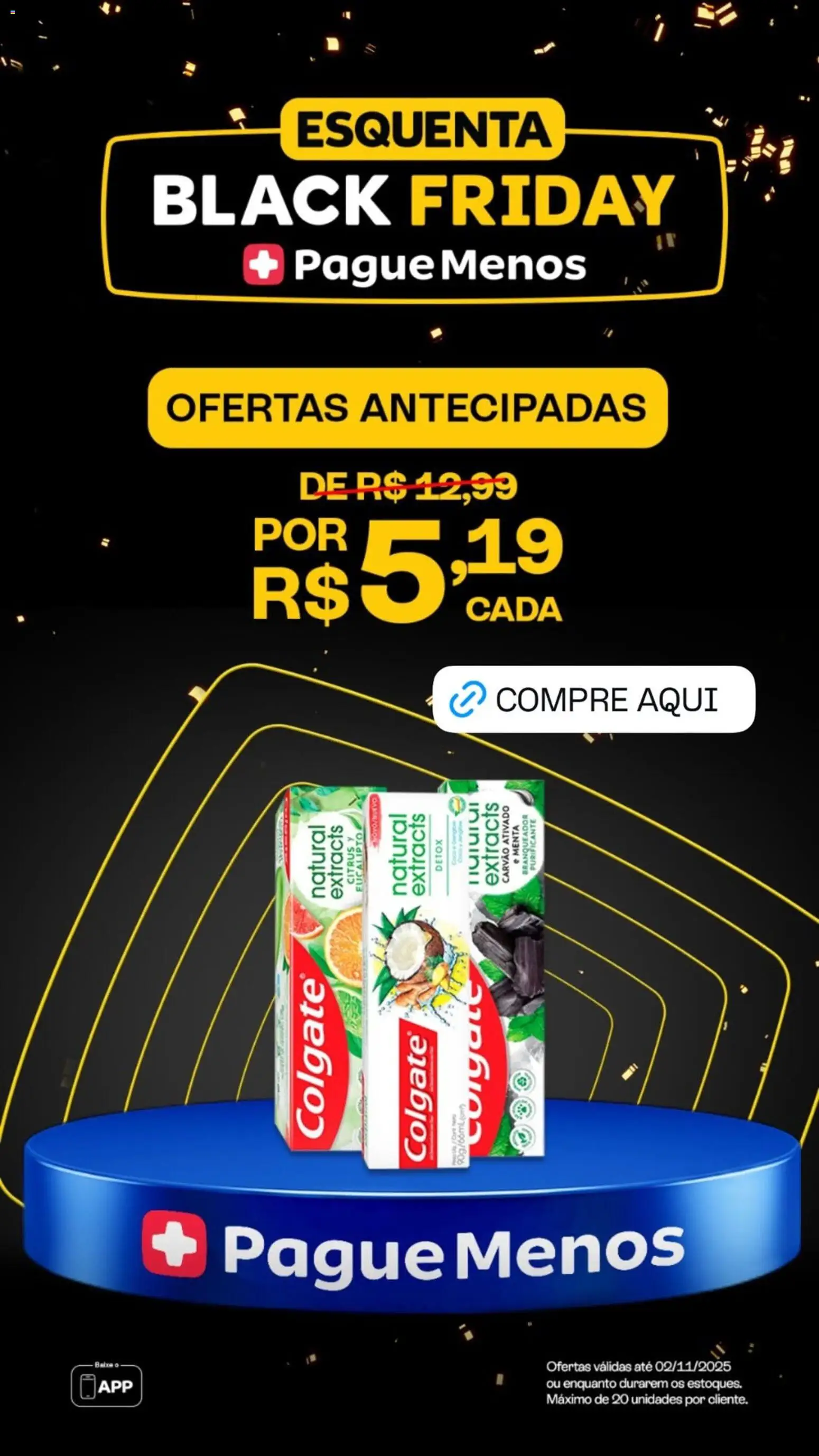 Pague Menos Black Friday - página 1- válido a partir de 27/10/2025

