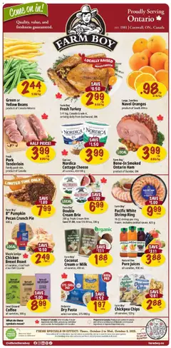 Preview Farm Boy weekly flyer / circulaire valid from Oct 2, 2025