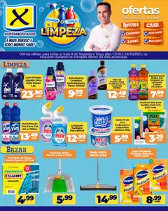 Pré-visualização X Supermercados - Ofertas especiais de limpeza válida a partir de 13/10/2025
