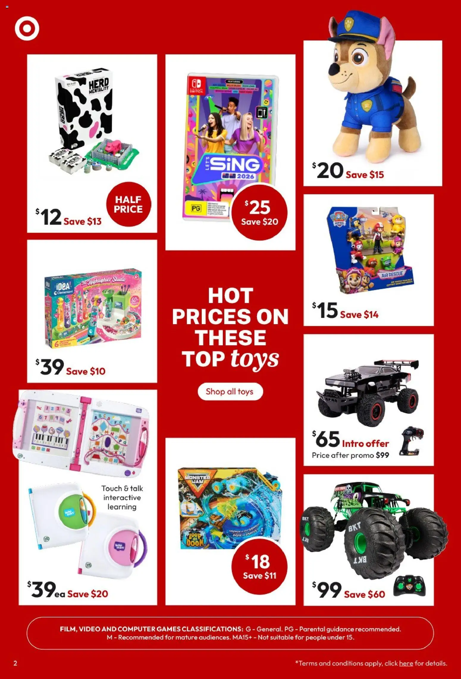 Target catalogue - page 2- valid from 02/04/2026