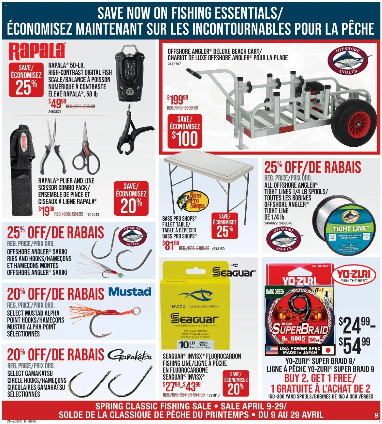 Cabelas weekly flyer / circulaire - page 9- valid from Apr 9, 2026
