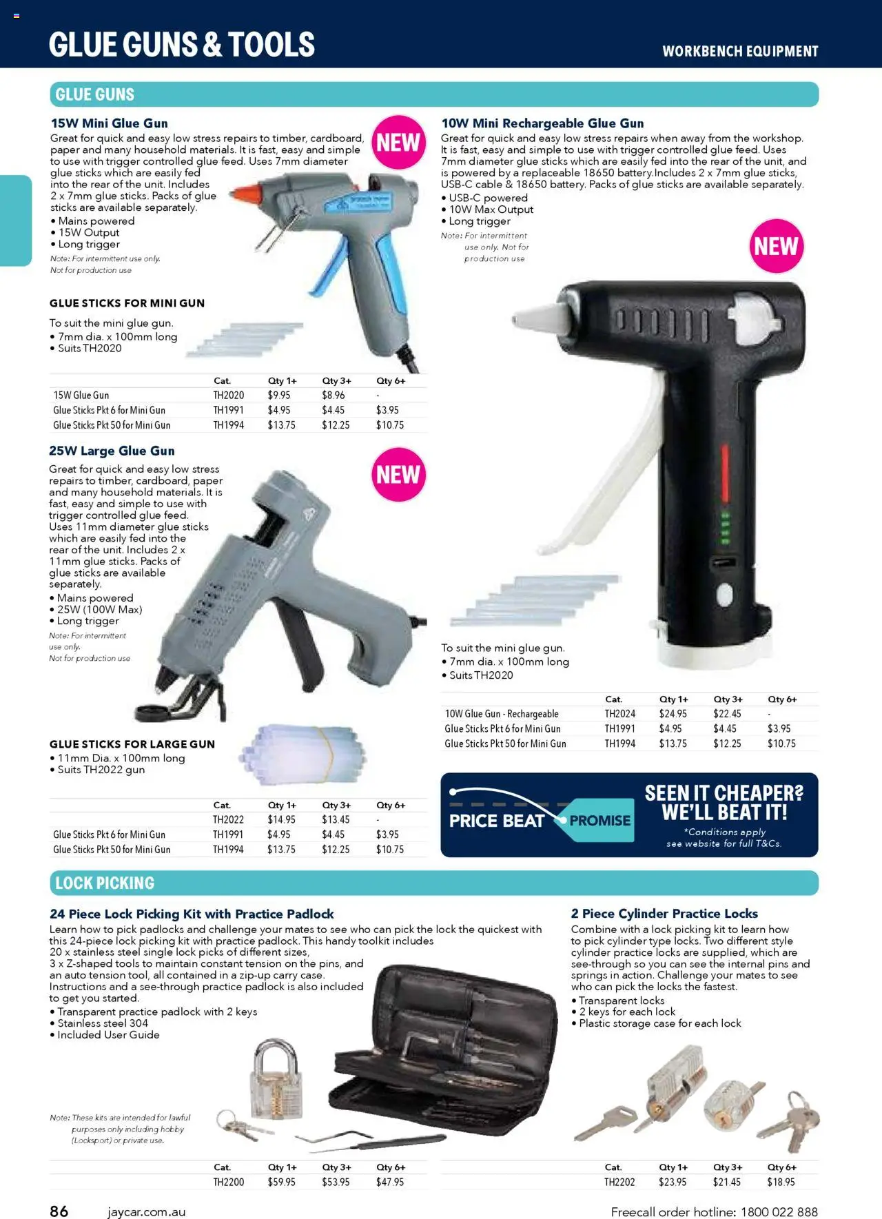Jaycar Engineering & Scientific Catalogue 2025/2026  - page 86- valid from 09/07/2025