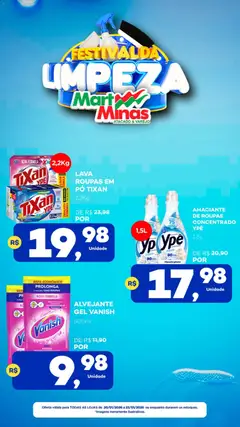 Pré-visualização Mart Minas - Ofertas Festival da Limpeza válida a partir de 20/01/2026
