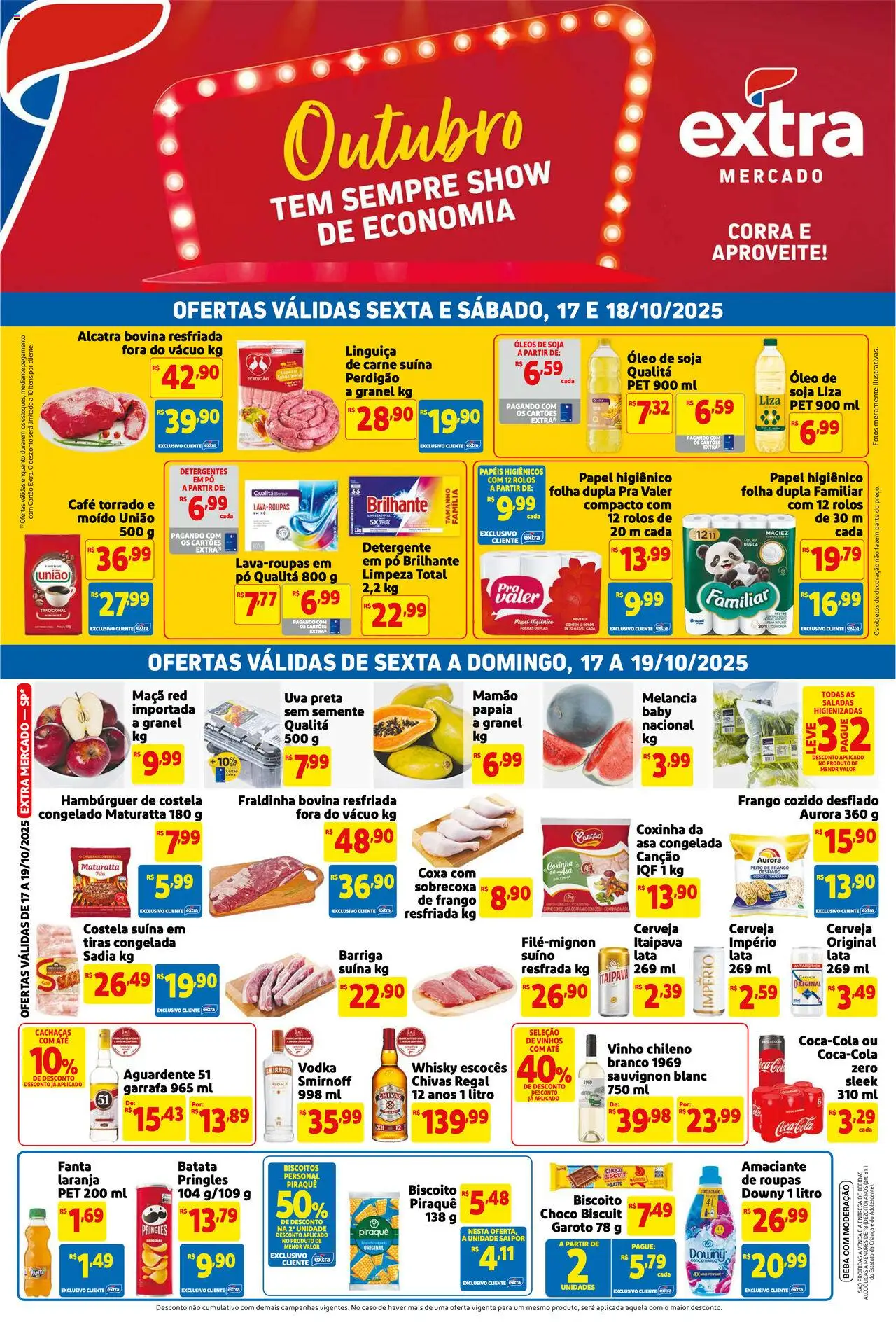 Extra - Ofertas de Mercado Fim de Semana - página 1- válido a partir de 17/10/2025
