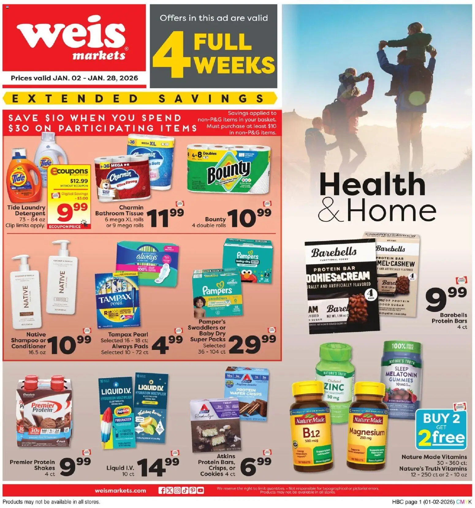 Weis Health & Home - page 1- valid from 01/02/2026