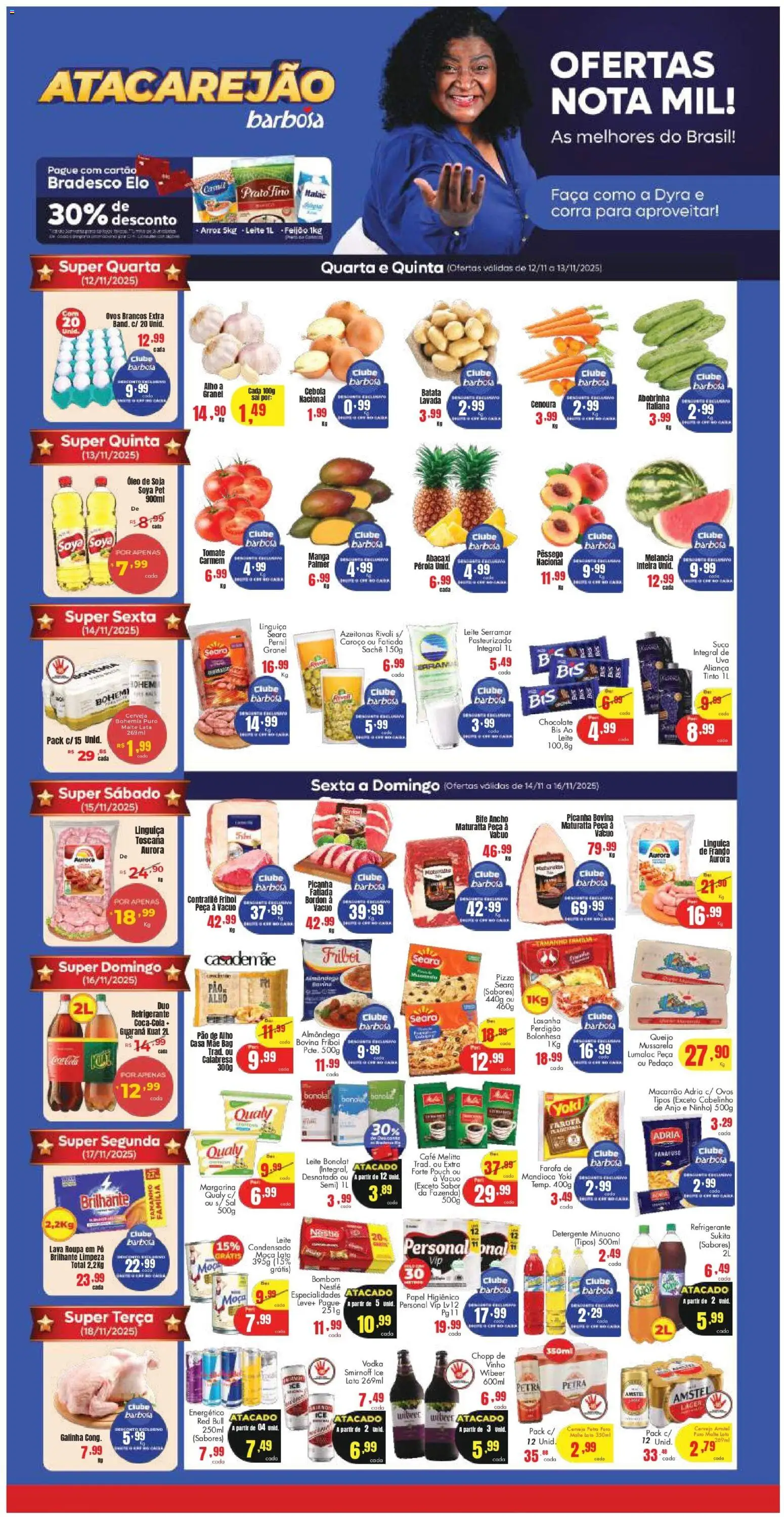 Barbosa Supermercados - Ofertas da semana  - página 1- válido a partir de 12/11/2025
