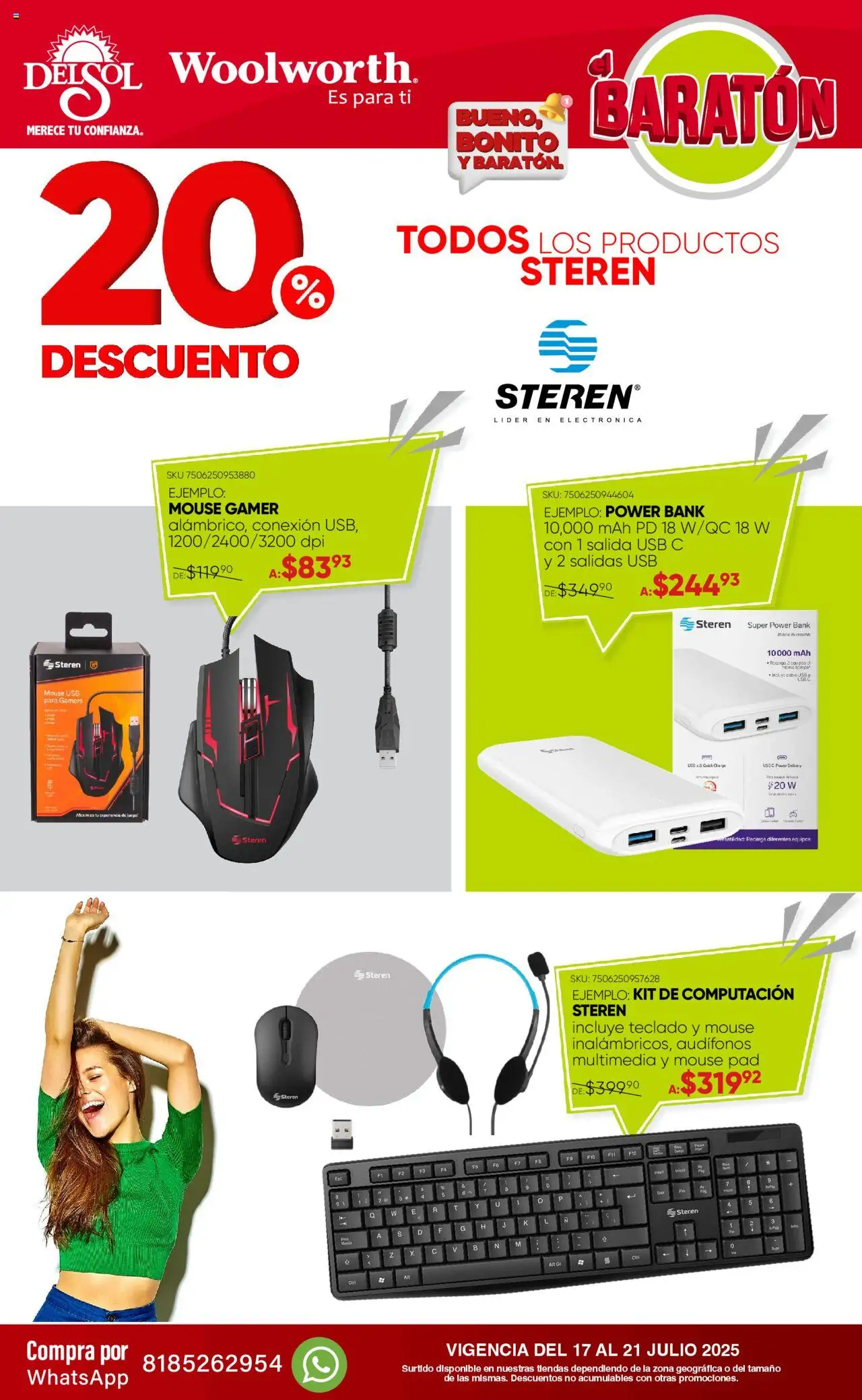 Del Sol y Woolworth - Catálogo Llegó el Baratón - página 11- válido desde 17/07/2025
