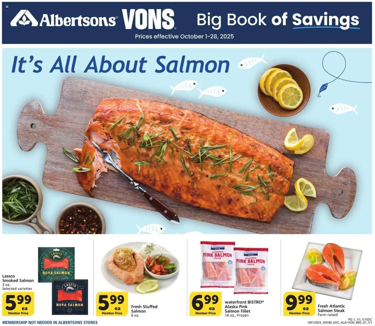 Vons Big Book of Savings - page 1- valid from 10/01/2025