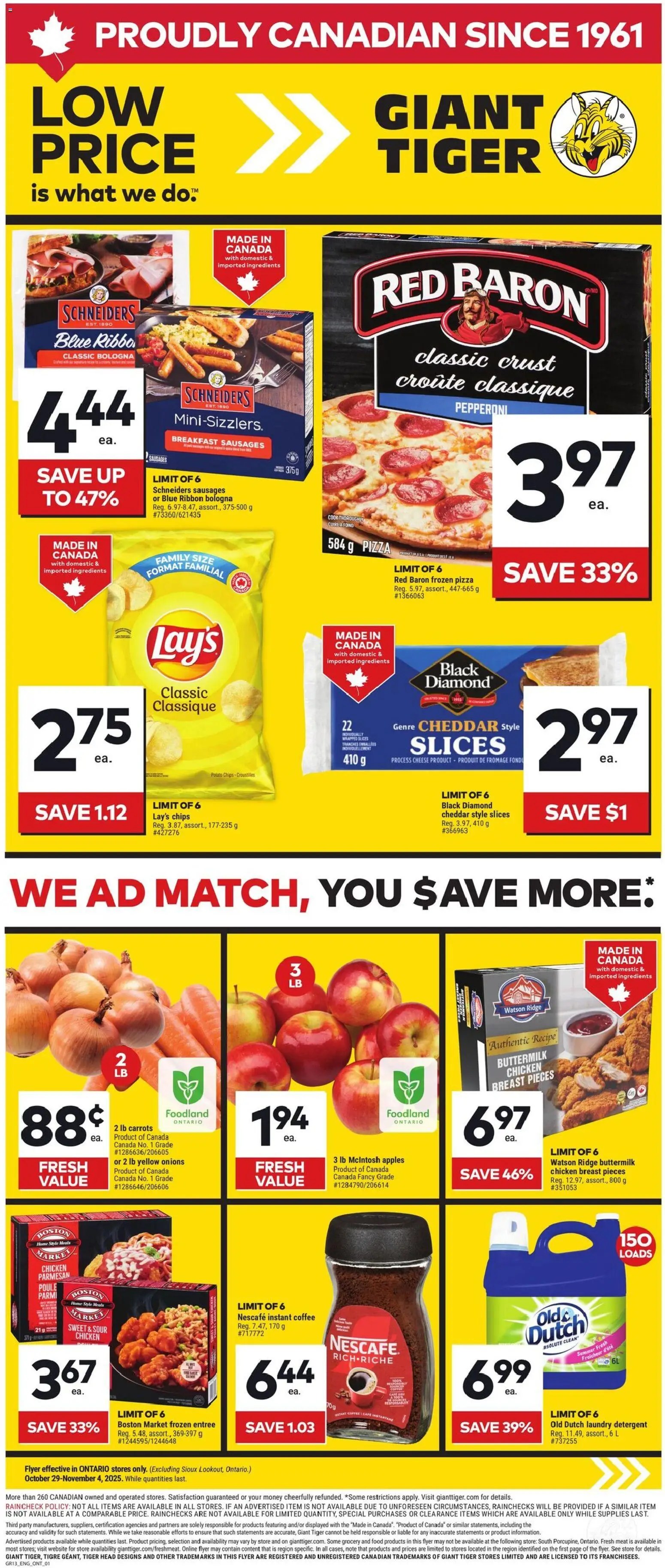 Giant Tiger Weekly Flyer - page 1- valid from Oct 29, 2025
