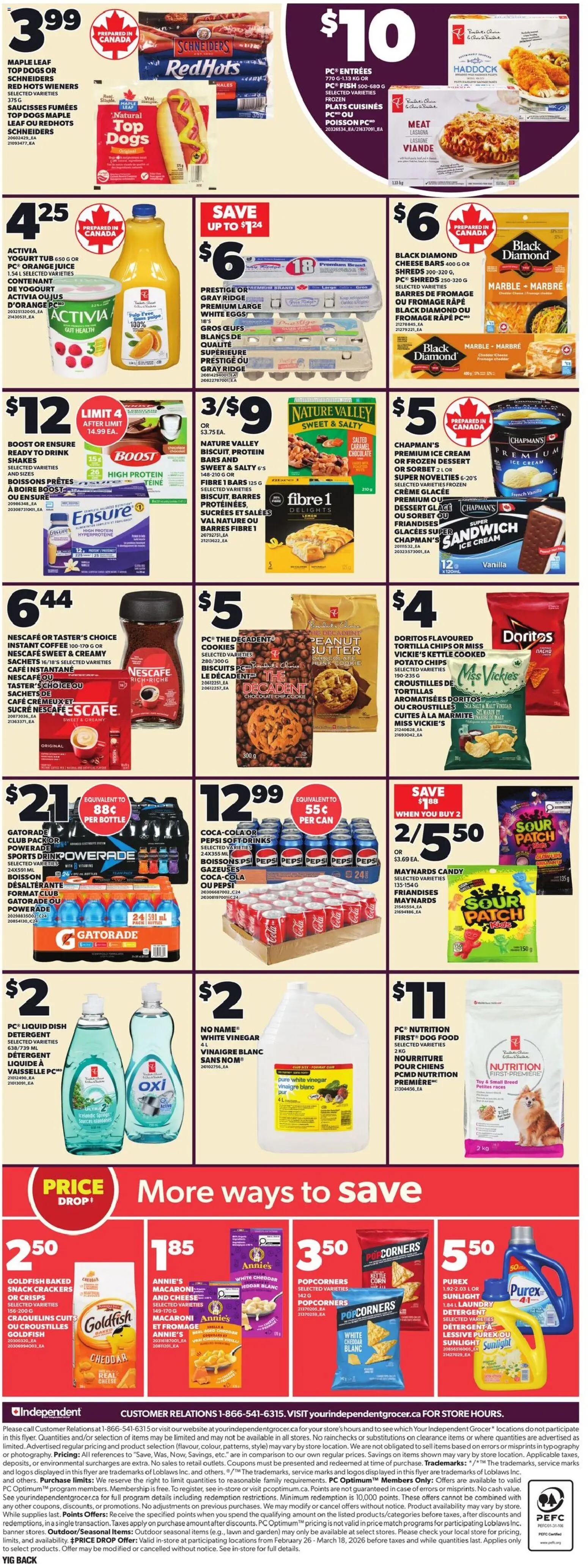 Independent Grocer weekly flyer / circulaire - page 4- valid from Feb 26, 2026