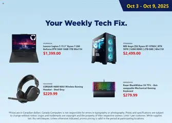 Preview Canada Computers - Weekly flyer valid from Oct 3, 2025