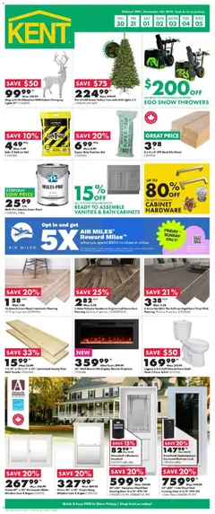 Preview Kent weekly flyer / circulaire valid from Oct 30, 2025