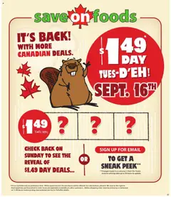 Preview Save on foods weekly flyer / circulaire valid from Sep 11, 2025