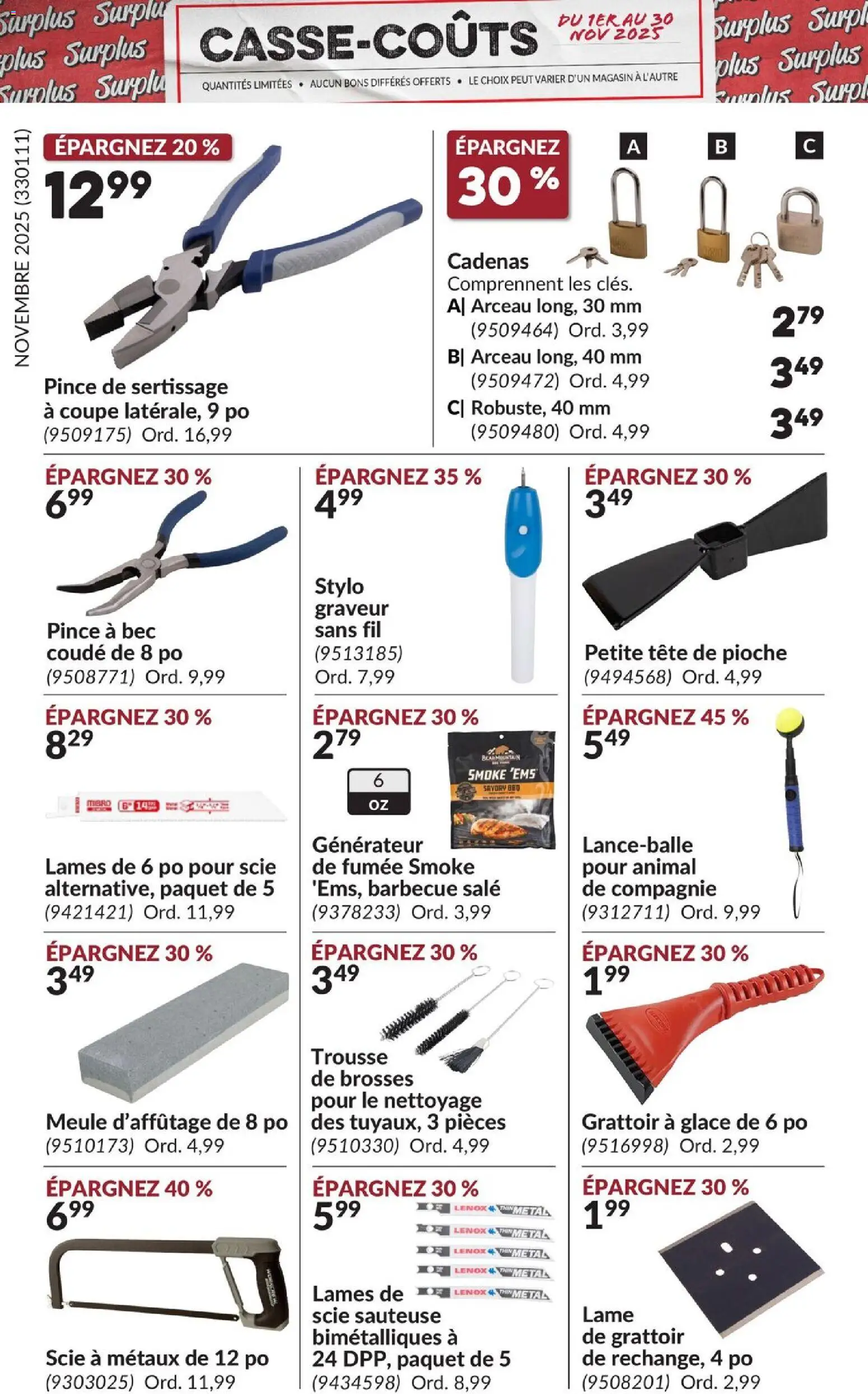 Princess Auto - Casse-Coûts - page 16- valid from Nov 1, 2025