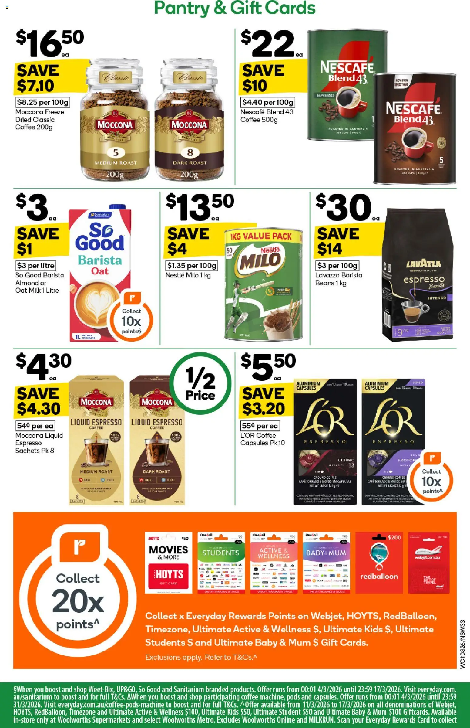 Woolworths catalogue  - page 33- valid from 11/03/2026