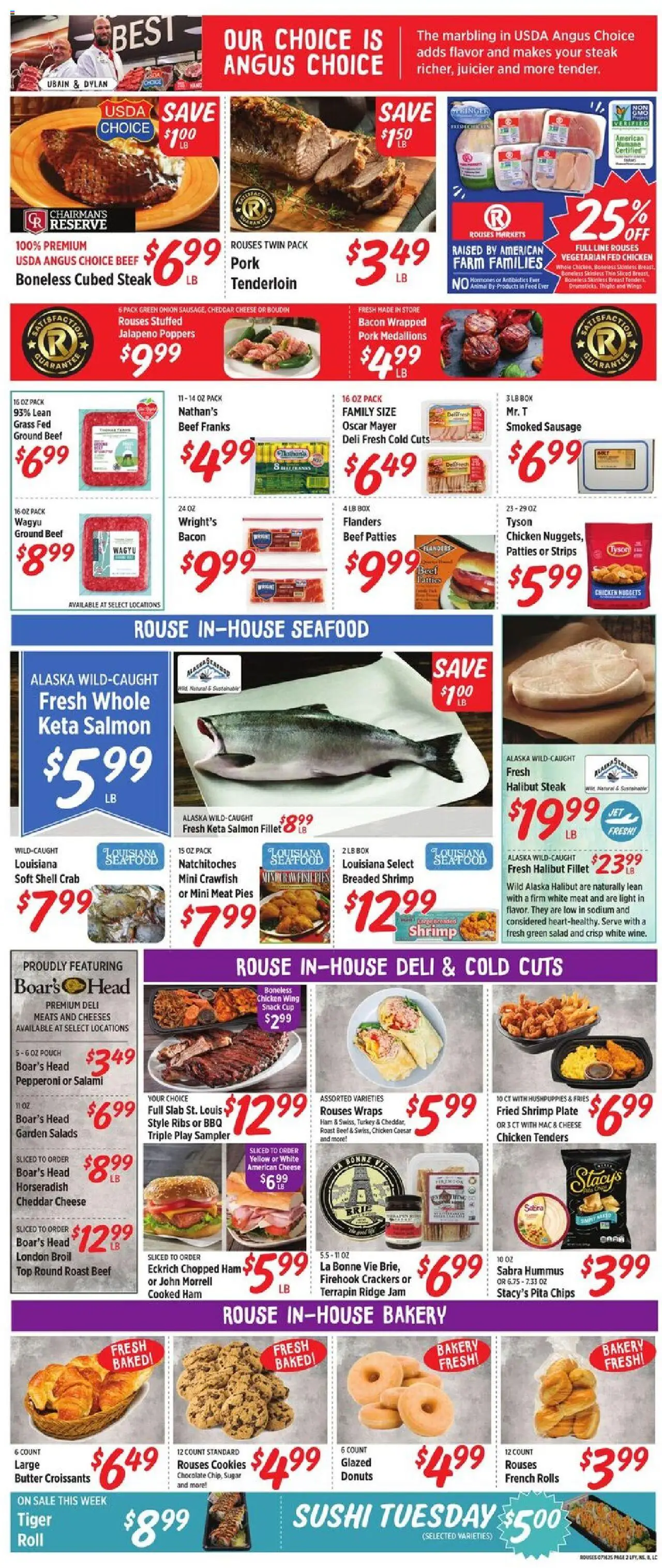 Rouses Weekly Ad - LA - page 2- valid from 07/16/2025