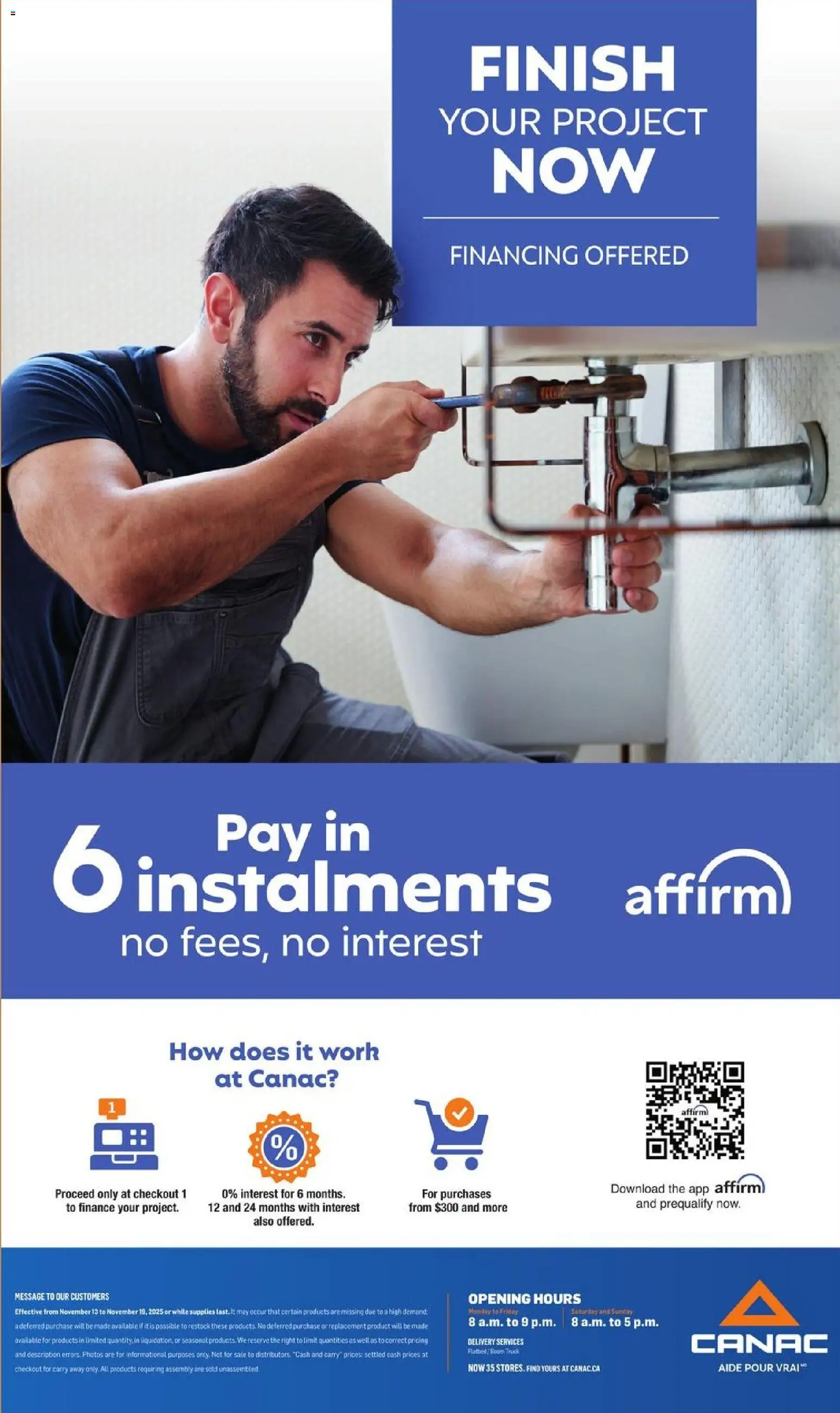 Canac weekly flyer - page 18- valid from Nov 13, 2025