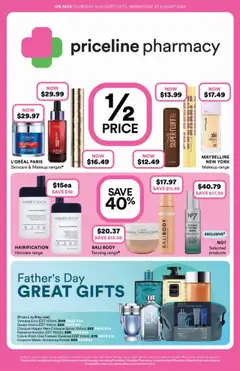 Priceline Pharmacy catalogue preview - valid from 14/08/2025