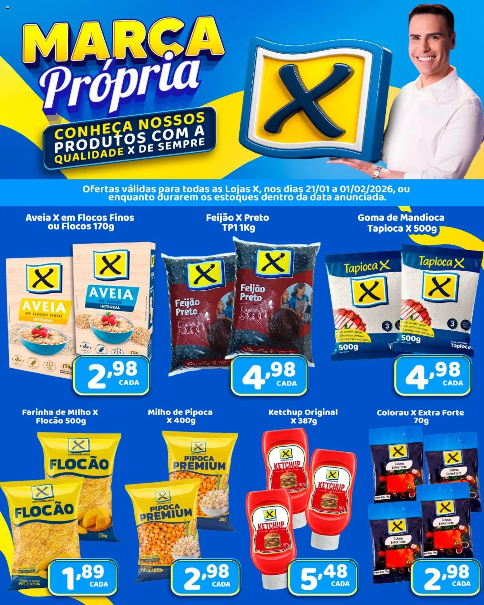 X Supermercados - Ofertas Marca Própria - página 1- válido a partir de 21/01/2026
