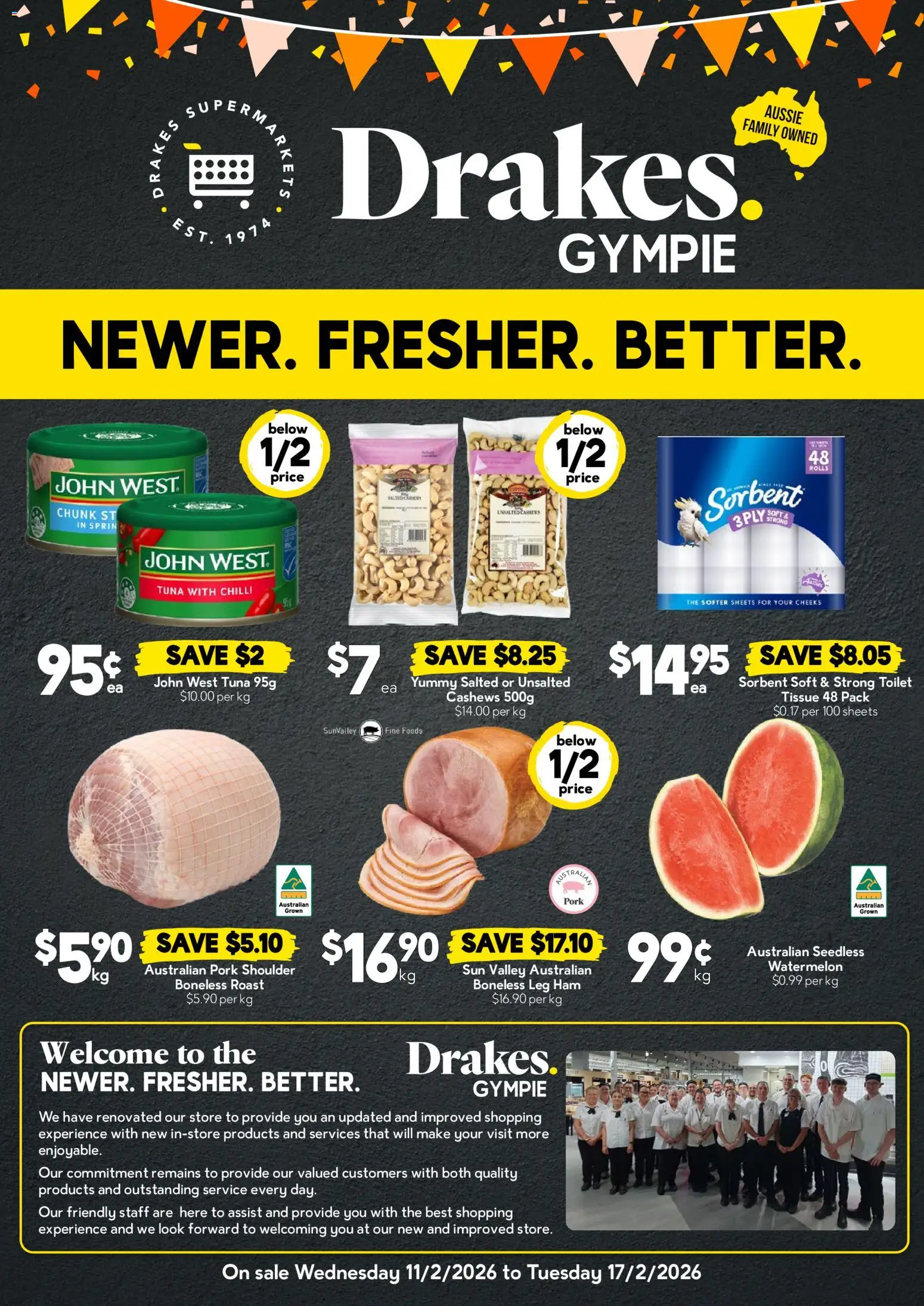 Drakes Catalogue Gympie - page 1- valid from 11/02/2026
