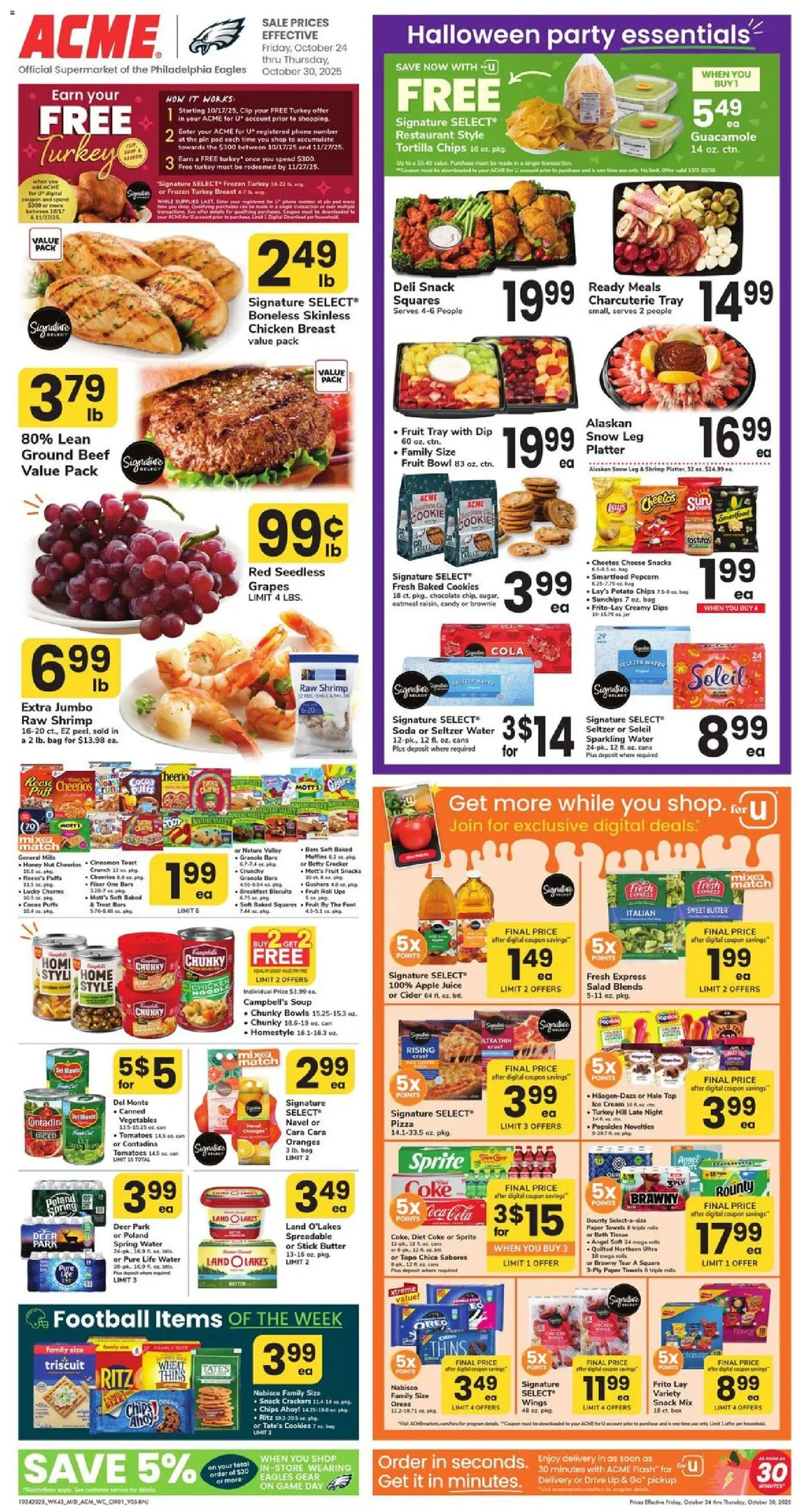 Acme Weekly Ad - NJ - page 1- valid from 10/24/2025
