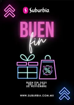 Suburbia Buen Fin aviso válido desde 24/10/2025