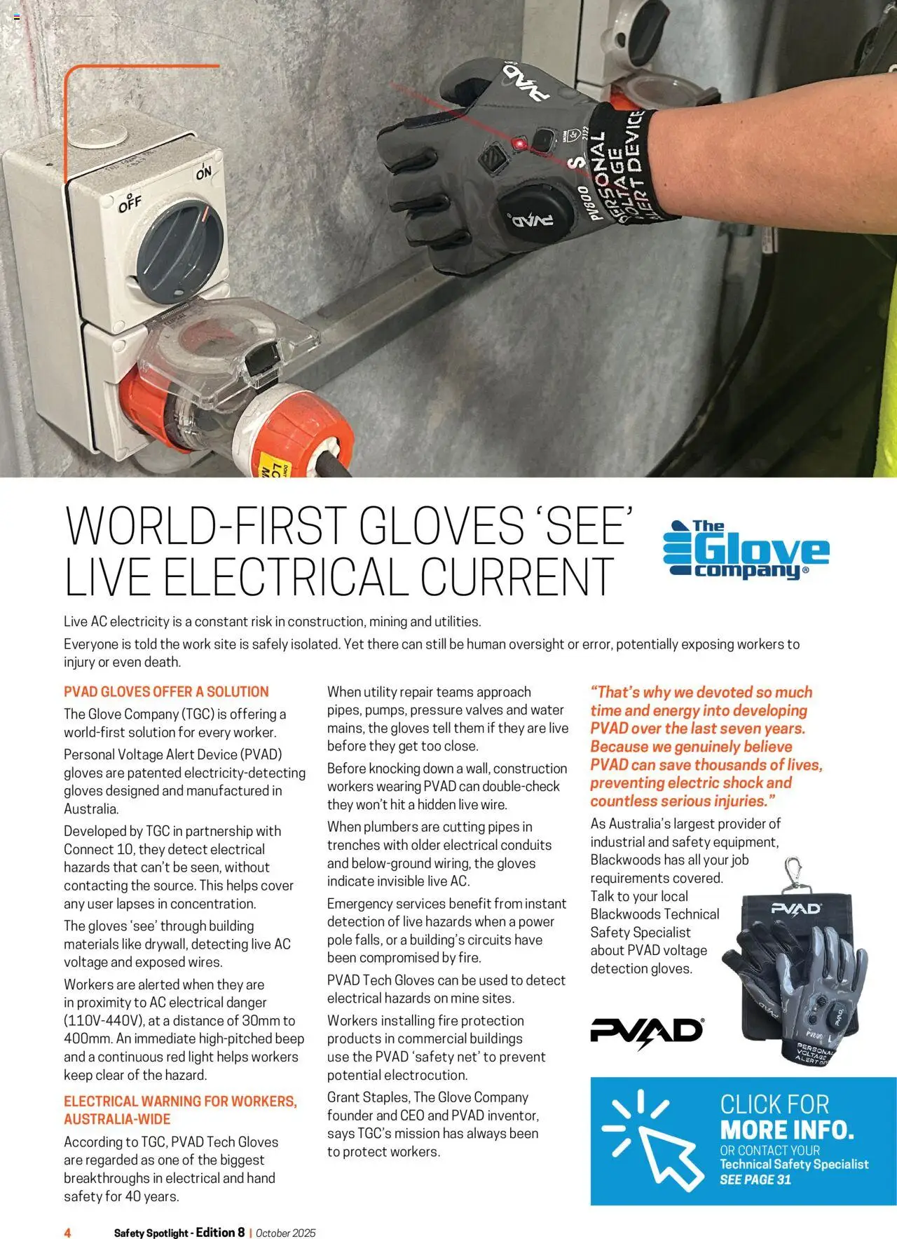 Black Woods Safety Spotlight Magazine - page 4- valid from 07/10/2025