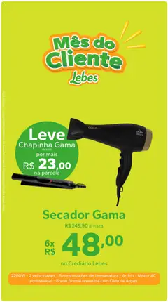 Pré-visualização Lebes - Ofertas atuais válida a partir de 01/09/2025