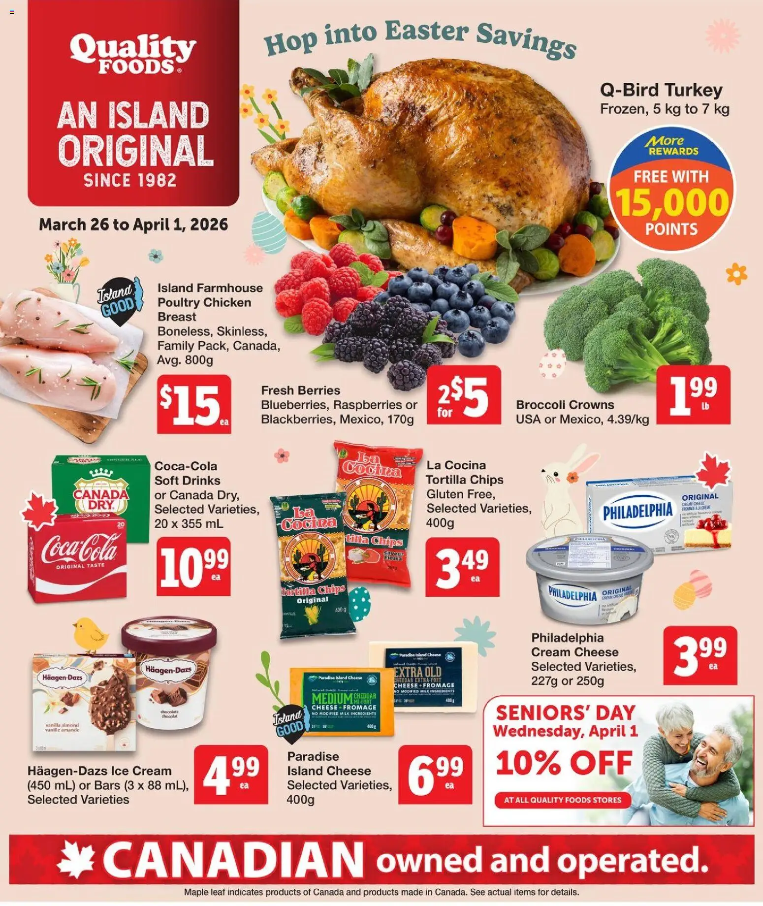 Quality Foods weekly flyer / circulaire - page 1- valid from Mar 26, 2026