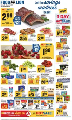 Preview Food Lion Weekly Ad valid from 03/18/2026