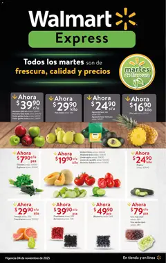 Walmart Express folleto Martes De Frescura válido desde 04/11/2025