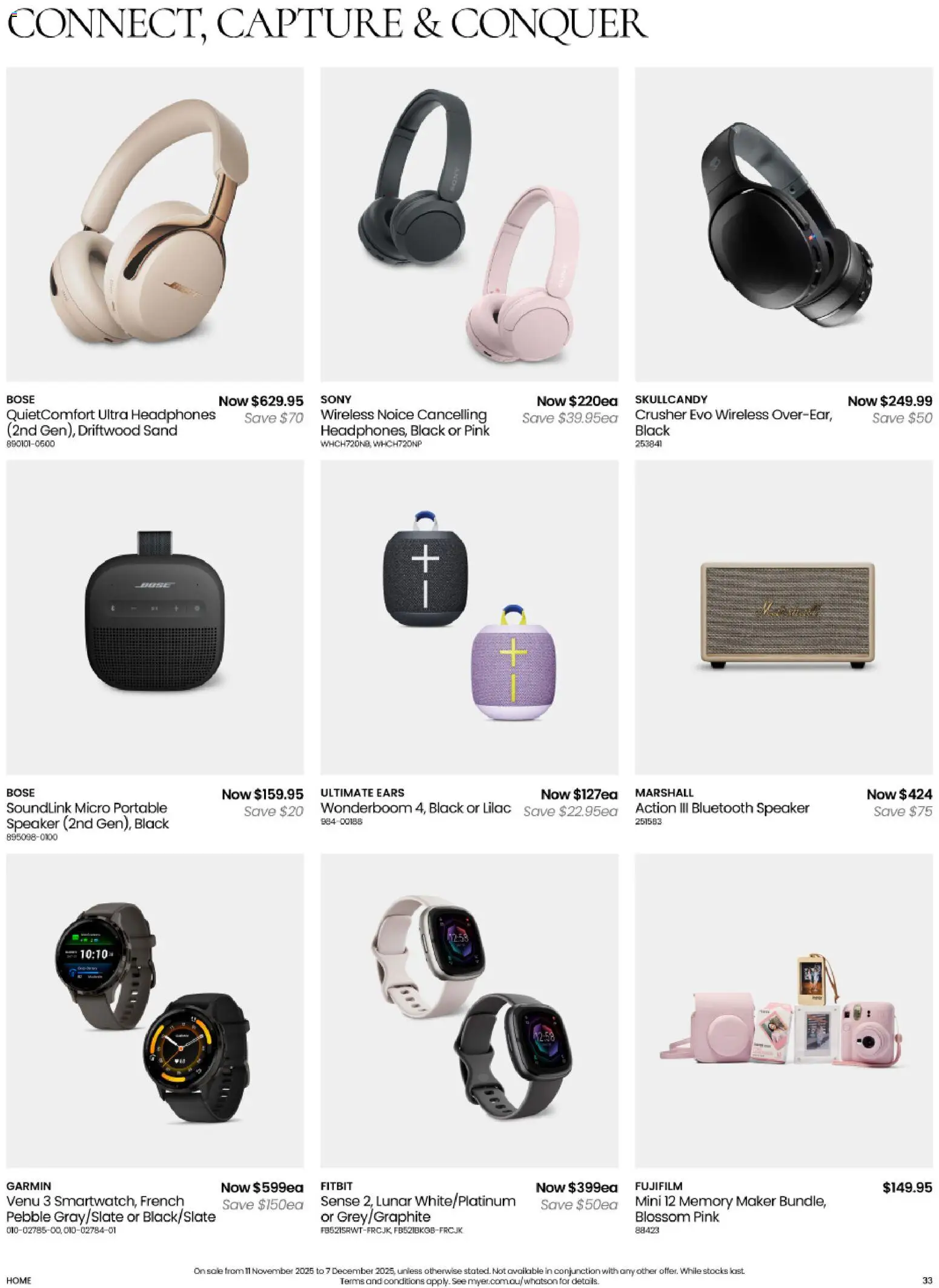 Myer Catalogue Home & Living Essentials  - page 33- valid from 11/11/2025