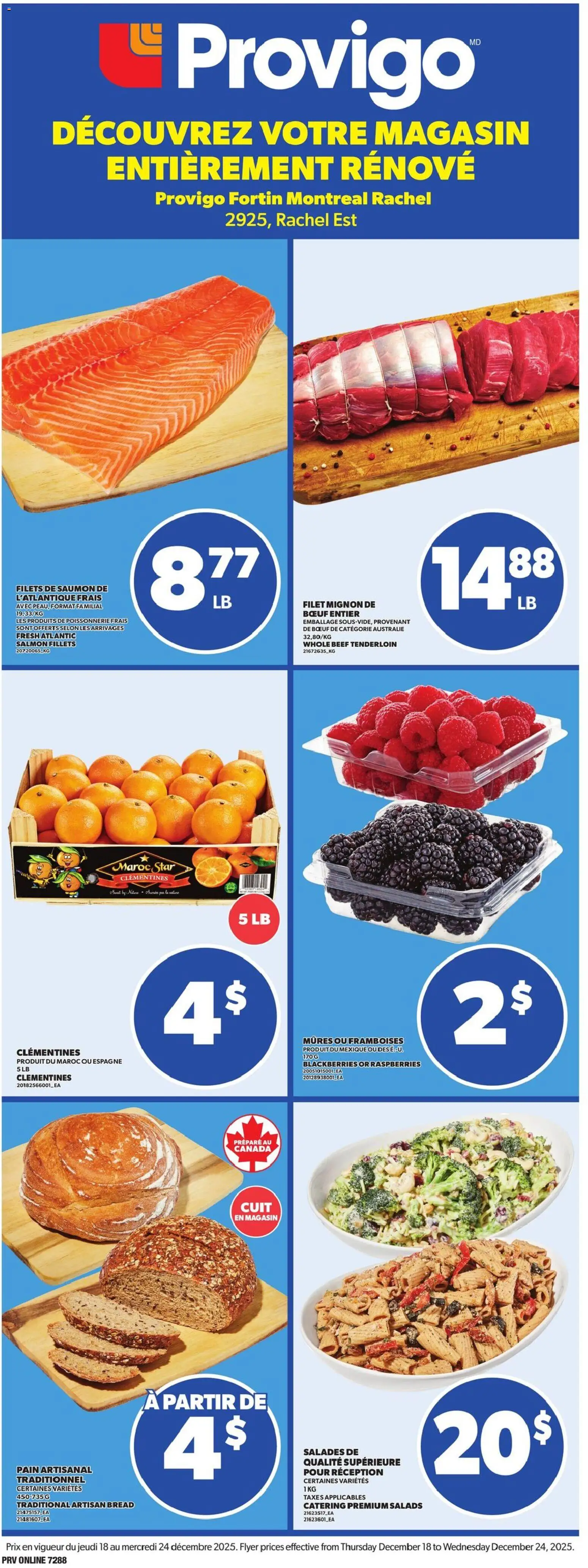 Provigo weekly flyer / circulaire - page 1- valid from Dec 18, 2025