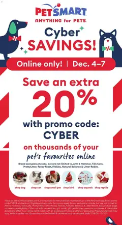 Preview Petsmart - Cyber Monday valid from Dec 4, 2025