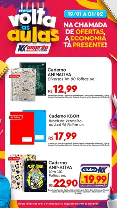 Pré-visualização Komprao Atacadista - Ofertas Voltas às Aulas válida a partir de 19/01/2026