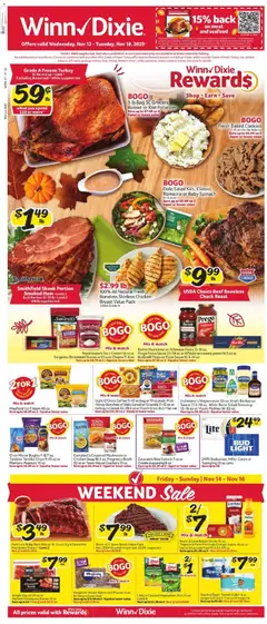 Preview Winn Dixie Weekly Ad valid from 11/12/2025