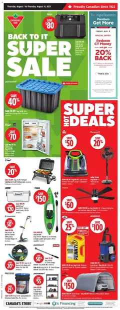 Preview Canadian Tire weekly flyer / circulaire valid from Aug 7, 2025